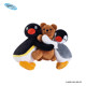 Shan Moai hug Pingu penguin pendant birthday gift to give girlfriends girl girl doll plush keychain
