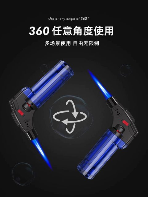 Windproof lighter inflatable igniter cigar point moxibustion point moxa stick special welding gun spray gun lighter durable