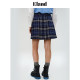 Yilian skirt women's college style short skirt pleated skirt A-line skirt