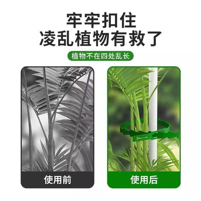 
Gardening fish bone tie plant anti-tipping strap climbing plant fixation artifact multi-functional tie bar reusable