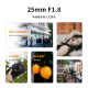 Deep light 25mm F1.8 humanistic fixed focus lens sweeping street scenery half-frame manual focus suitable for E-port Z-port X-port