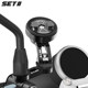 Setii Motorcycle Mavericks NK800 Ling Rhino Edition Rearview Mirror reflux bottom mobile phone shock absorption navigation bracket