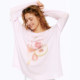 REDOLENCE fruit slice white ink digital printed light long-sleeved T-shirt for women's summer pure cotton sunscreen hood