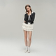 Redolence sweater cake skirt wild skirt A -line high -waisted high -waisted super mini skirt design sweet skirt