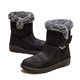 
Cotton shoes for women winter new snow boots women's velvet thickened warm cotton shoes large size flat bottom waterproof cotton boots