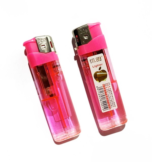 Special price classic open flame lighter purchase price transparent inflatable plastic explosion-proof factory direct sales disposable lighter