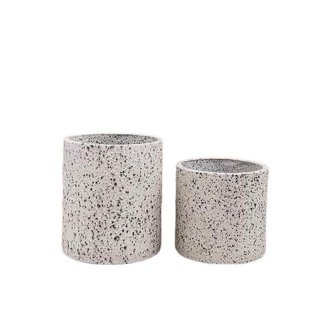 
Nordic style sandblasted fiberglass floor-standing combination flower pots, green plants, gardening shopping malls, hotels, home furnishings and furnishings