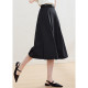 betu commuting style high waist drooping skirt for women 2025 spring new slim A-line skirt mid-skirt
