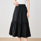 betu 100-color elastic waist ruffled skirt for women 2025 summer new versatile slim midi-length umbrella skirt