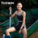 2025 new TOSWIM one-piece flat corner professional racing swimsuit for women adult hot spring women slightly fat and meat cover