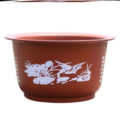 
Villa garden flower pot flower pot atmospheric home gardening desktop practical ornament pot water lotus plant round