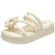 Dadong thick-soled flower slippers for women in summer wear fashionable 2025 new style with skirt sandals flat ladies sandals