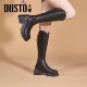 Dadong thick-soled knight boots for women 2025 new hot autumn and winter boots black but knee long boots high boots
