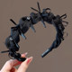 Princess of Paris Qingwan hairband women's high skull wavy hairpin with teeth 2025 new face wash non-slip hair binding headband