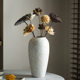 Jingdezhen new Chinese style white ceramic vase ornaments living room flower arrangement home decoration high-end hydroponic earthenware pot