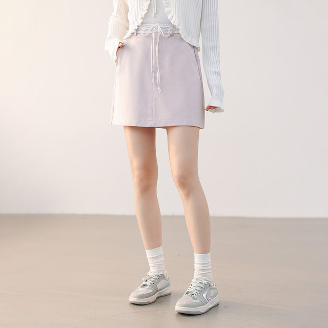 CLUB NEWS spring skirt lace spliced ​​sweet lace straps A-swing versatile slim skirt short skirt