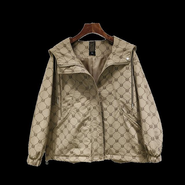 
Fashion mom spring and autumn Korean style coat windbreaker t women's 2024 new style foreign style age-reducing jacket large size loose upper