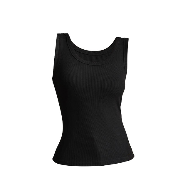 Modal suspender vest female wears summer thin elastic slim inside with white breathable sleeveless top
