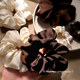 French style ~ Satin ins large intestine hair tie girly temperament sweet female autumn and winter hair tie Korean hair accessories