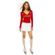 FILIRILI American sports and casual skirt short skirt autumn new hot girl pleated A-line skirt drawstring
