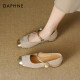 Daphne French Little Flavored Mary Jane Single Shoes Women's Skirt Thick Heel Pearl Buckle 2025 Spring and Summer New Style