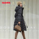 Yaya Brand 2024 Winter Long Belt Down Jacket Women's Waist High-end Korean Version Thickened Warm Jacket