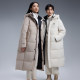 Yaya 2024 new outdoor down jacket for men and women, same style over the knee super mid-length jacket J