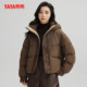 Ducky Xiaoxiang style down jacket for women 2024 winter new short hooded warm thickened 90 duck down jacket Y