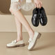 Dadong loafers women's shoes 2025 autumn new fashion trend comfortable simple round head bow set feet 5030