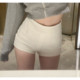 Black high -waisted suit short pants women in autumn and winter wearing small white American hot girl tight bottoming base bag hip hot pants
