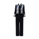 Jiangnan Story Middle-aged and Elderly Mother New Chinese Style Vest Velvet Pants Three-Piece Set of Rich Lady Set Spring
