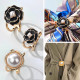 2025 new waist buckle artifact coat brooch scarf buckle windbreaker belt knotted buckle streamer fixed high-end scarf
