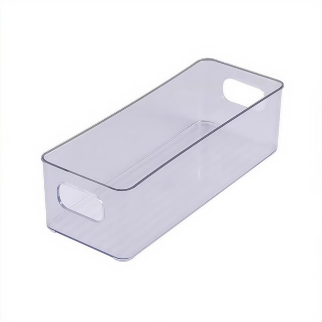 Desktop storage box long narrow rectangular acrylic transparent ...