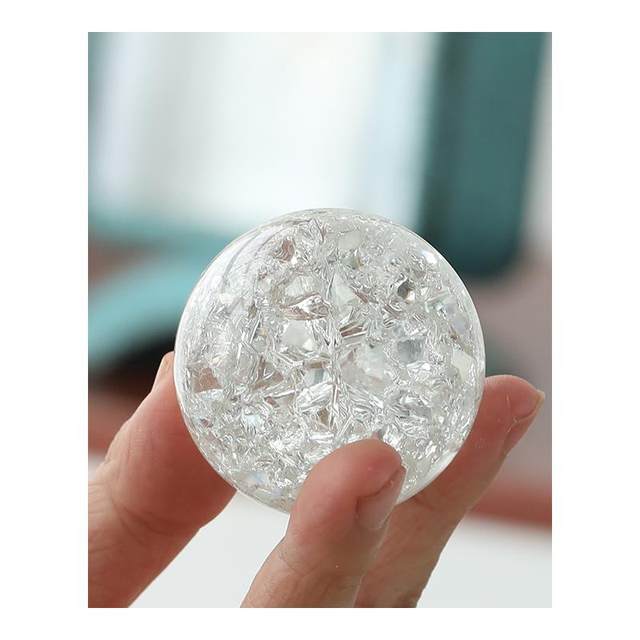 Water polo rockery, flowing water fountain, fish tank, bonsai ornaments, accessories, glass ball, crystal ball, ice crack ball, rotating ball