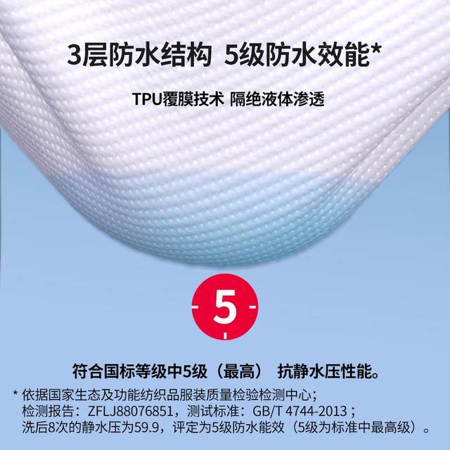 laSuntin waterproof bed cover A type of mother and baby grade waterproof bed cover breathable anti-slip mattress protective cover washable