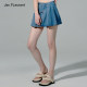 JAC FLEURANT Heavy Industry Blue Denim Pleated Interface Bag Asymmetric Short Skirt
