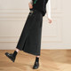 Bailuyu Academy style sweet age-reducing skirt 2025 spring new slit beaded denim skirt hip-covered skirt