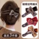 Bow duck-billed clip high-end 2025 new hair clip for women half-tied one-letter clip safety shark clip hair accessories
