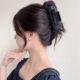 Soft silicone shark clip, safe and non-colliding, head grabber, women's high-end 2025 new back head hair clip headgear