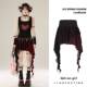 Japanese large-size soft girl skirt for women with summer design sense splicing gauze skirt irregular 2D fat mm hot girl skirt
