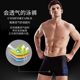Swimming trunks for men's flat angle large size loose 2025 new anti-embarrassing quick-drying hot spring swimming cap swimming goggles three-piece set