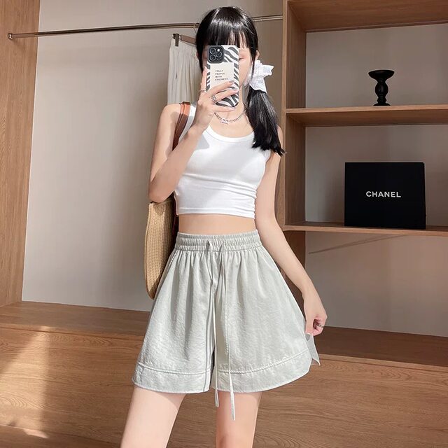 Jinshi 25 years hot INS style slim and cool women's summer casual 2025 new high-waist sports shorts