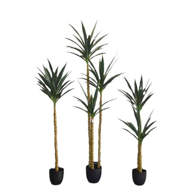 Potted Nordic style simulated plants, fake green plant decorations, floral soft furnishings, home gardening bonsai decorations
