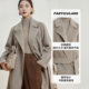 Ma Tiannu women's new winter solid color lapel double-sided wool coat coat with belt fashionable simple temperament