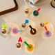 Cheese cookies cute clip female head back personalized hair shark clip headdress cartoon button color hair clip