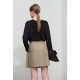 AMII2025 Chun Shimp Simple Simple Polying Casual Casual A -Shadow Symmetric Skirt Slugs Woven No Bullet Skirt
