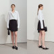 AMII2025 Chun Shimp Simple Simple Polying Casual Casual A -Shadow Symmetric Skirt Slugs Woven No Bullet Skirt
