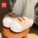 
Minso Premium Baotou Cotton Slippers Women's Autumn and Winter Warmth 2025 New Cute Cat Claw Indoor Home Cotton Shoes for Men