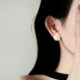 White camellia earrings for women, French style, light luxury, high-end, temperament, niche, unique and beautiful earrings