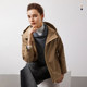 Navigare Italian small sailboat loose windbreaker for women autumn fashion hooded jacket commuting mid-length jacket